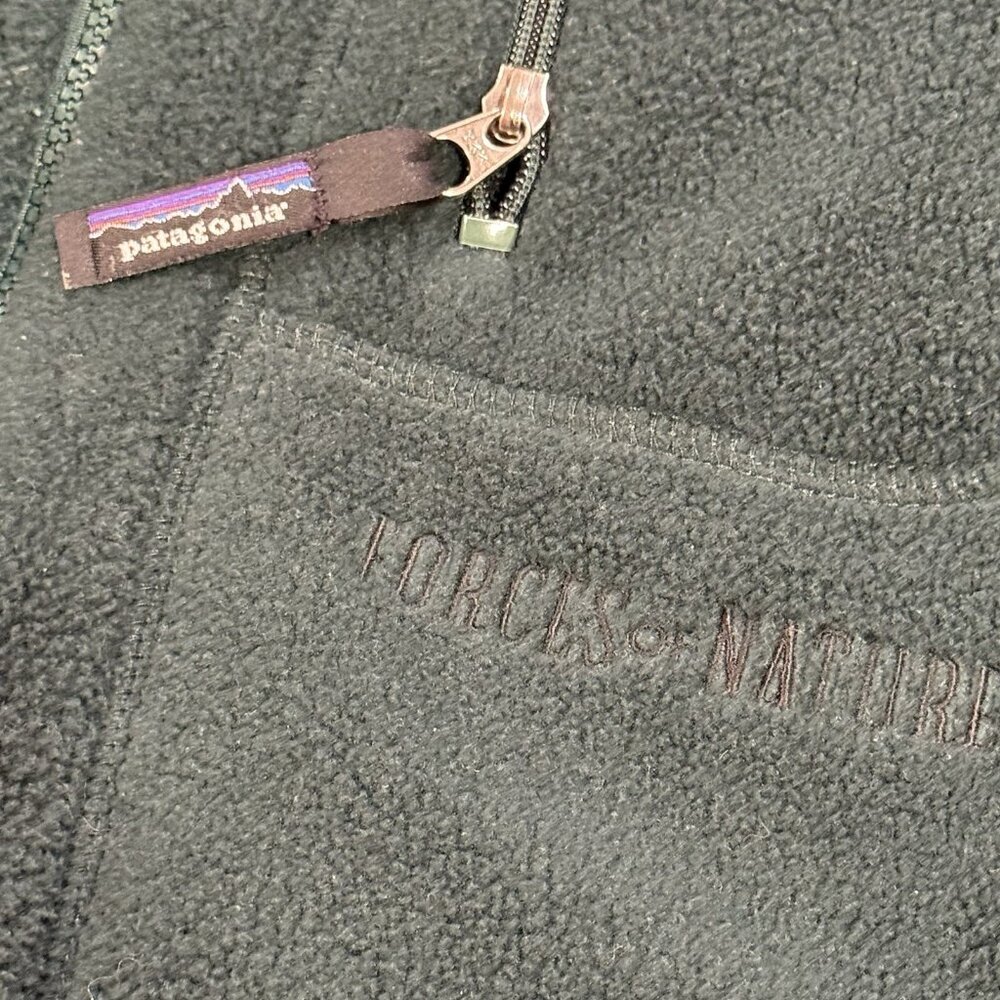Vintage Patagonia 25410 Size Large Hunter Green Synchilla Mens Zip Fleece Jacket - Picture 4 of 11